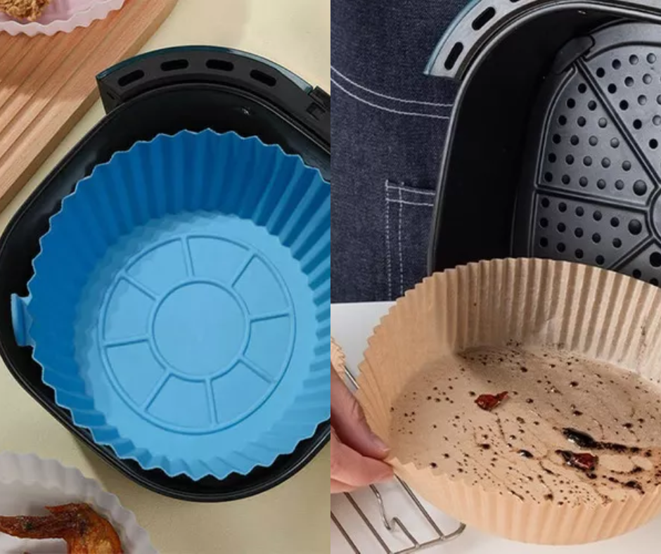 Molde combo Air Fryer Papel+silicona